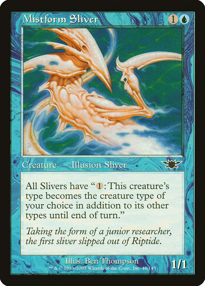 Mistform Sliver [Legions] Magic: The Gathering