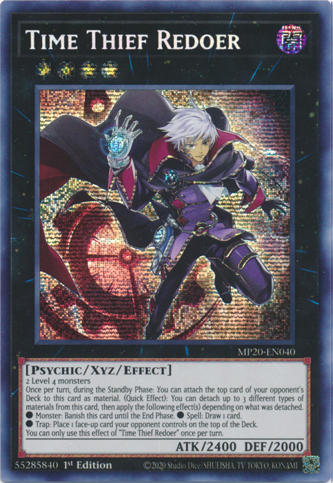 Time Thief Redoer [MP20-EN040] Prismatic Secret Rare Yu-Gi-Oh!