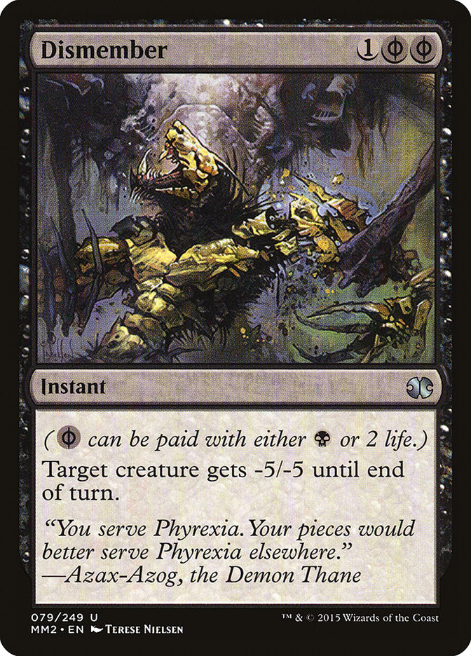 Dismember [Modern Masters 2015] Magic: The Gathering