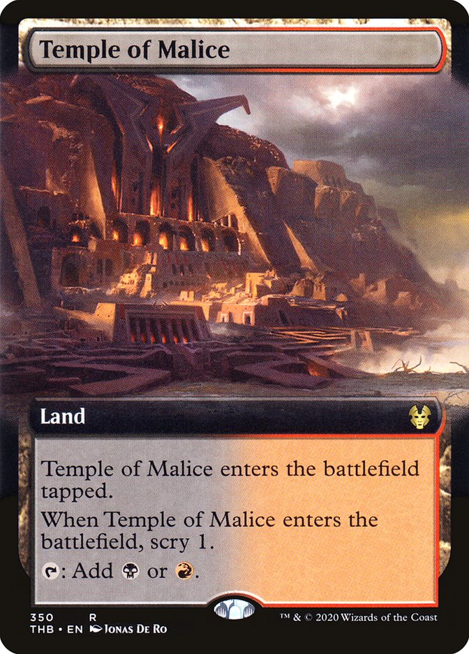Temple of Malice (Extended Art) [Theros Beyond Death] Magic: The Gathering