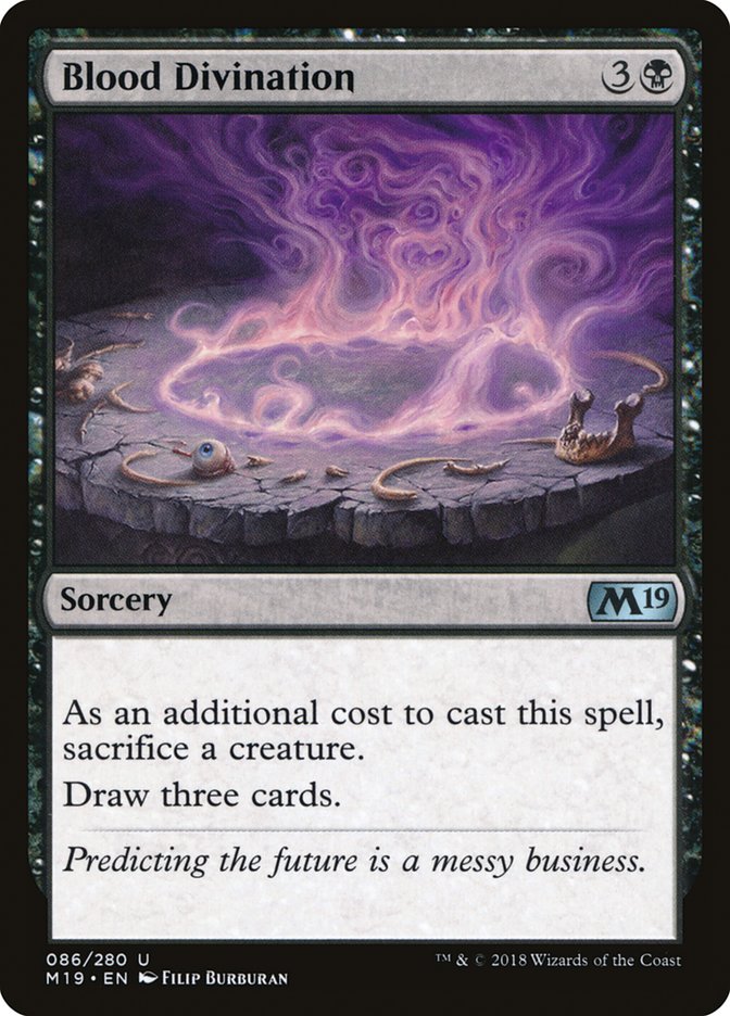 Blood Divination [Core Set 2019] Magic: The Gathering