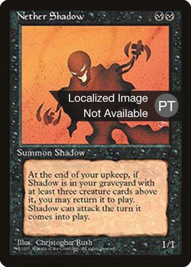 Nether Shadow [Fourth Edition (Foreign Black Border)] Magic: The Gathering