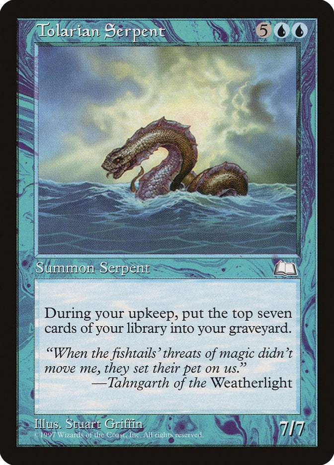 Tolarian Serpent [Weatherlight] Magic: The Gathering