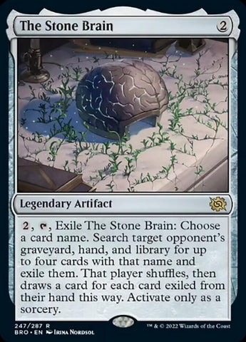 The Stone Brain [The Brothers' War] Magic: The Gathering