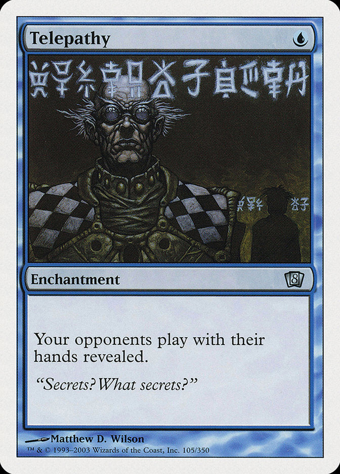 Telepathy [Eighth Edition] Magic: The Gathering