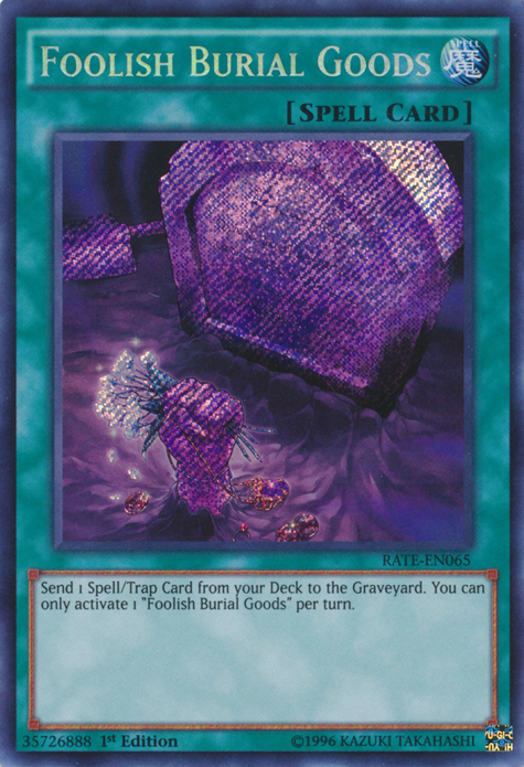 Foolish Burial Goods [RATE-EN065] Secret Rare Yu-Gi-Oh!