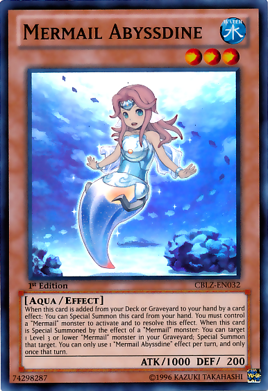 Mermail Abyssdine [CBLZ-EN032] Super Rare Yu-Gi-Oh!