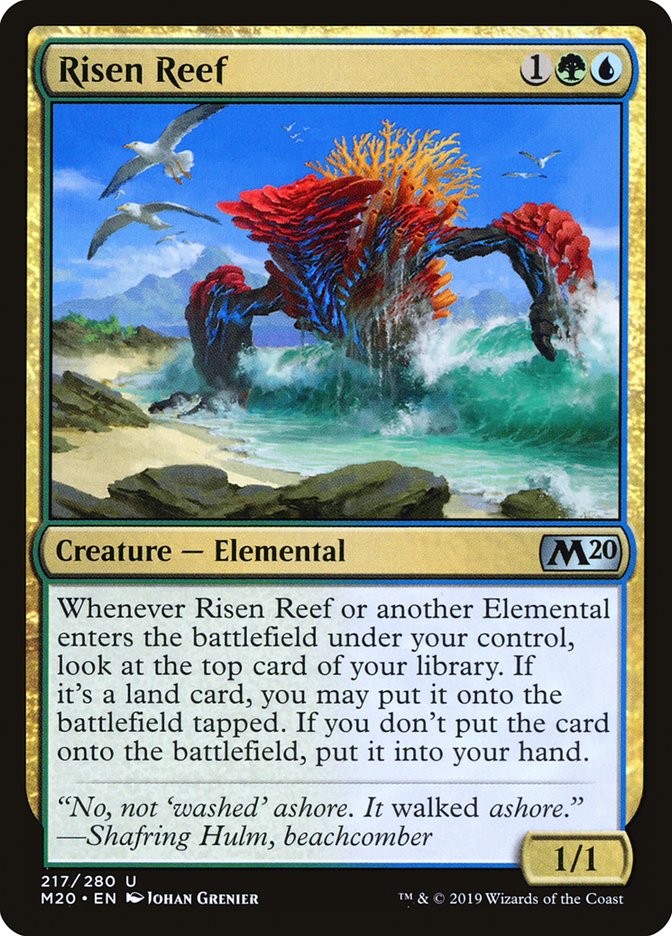 Risen Reef [Core Set 2020] Magic: The Gathering