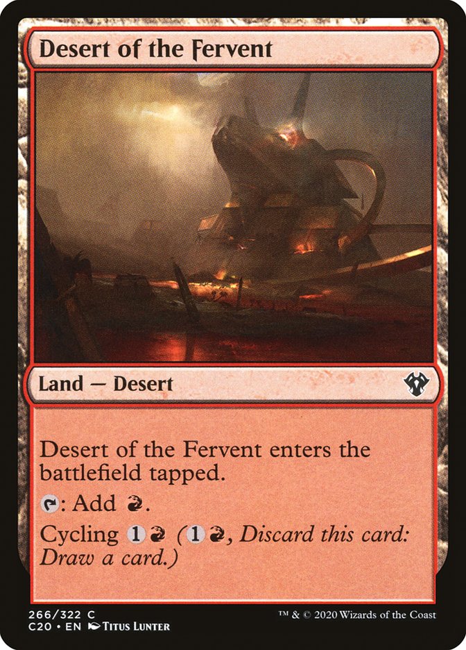 Desert of the Fervent [Commander 2020] Magic: The Gathering