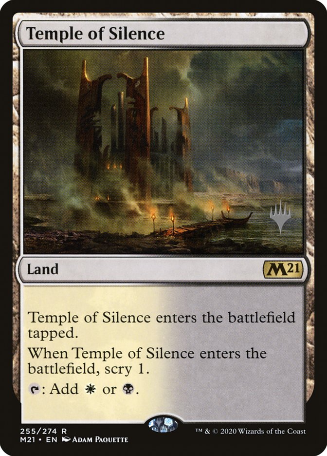 Temple of Silence (Promo Pack) [Core Set 2021 Promos] Magic: The Gathering