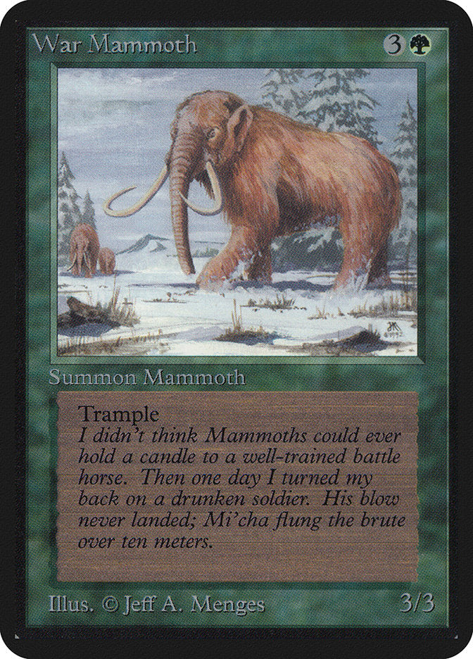 War Mammoth [Alpha Edition] Magic: The Gathering