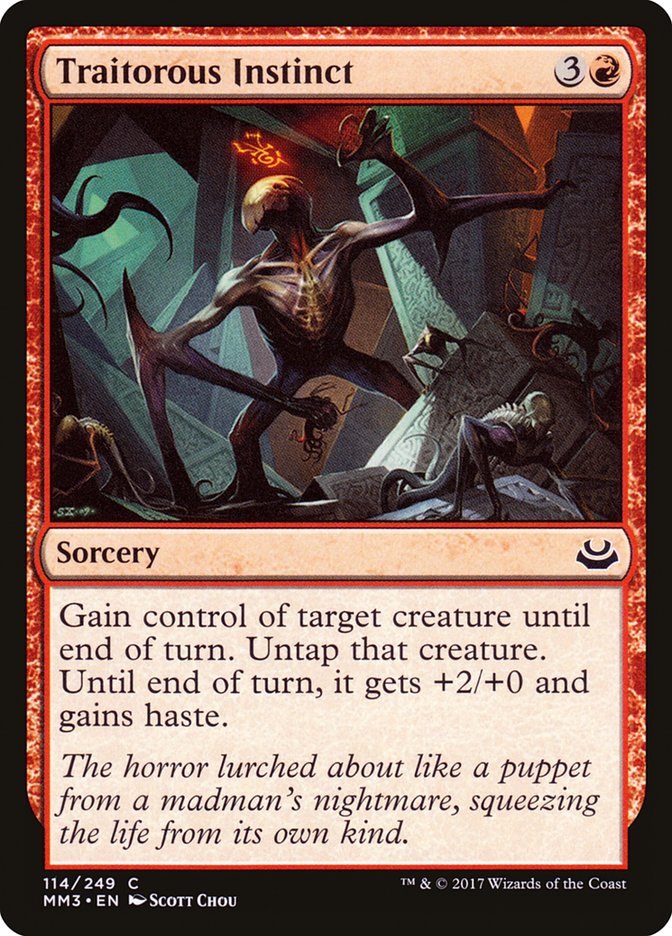 Traitorous Instinct [Modern Masters 2017] Magic: The Gathering