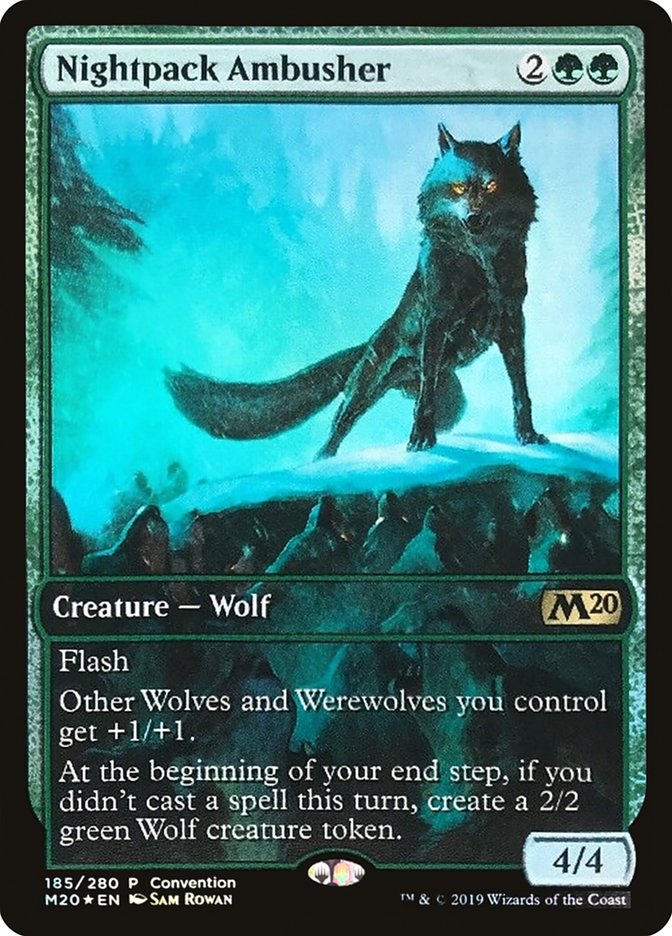 Nightpack Ambusher (Convention) [Core Set 2020 Promos] Magic: The Gathering