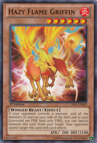 Hazy Flame Griffin [CBLZ-EN029] Common Yu-Gi-Oh!