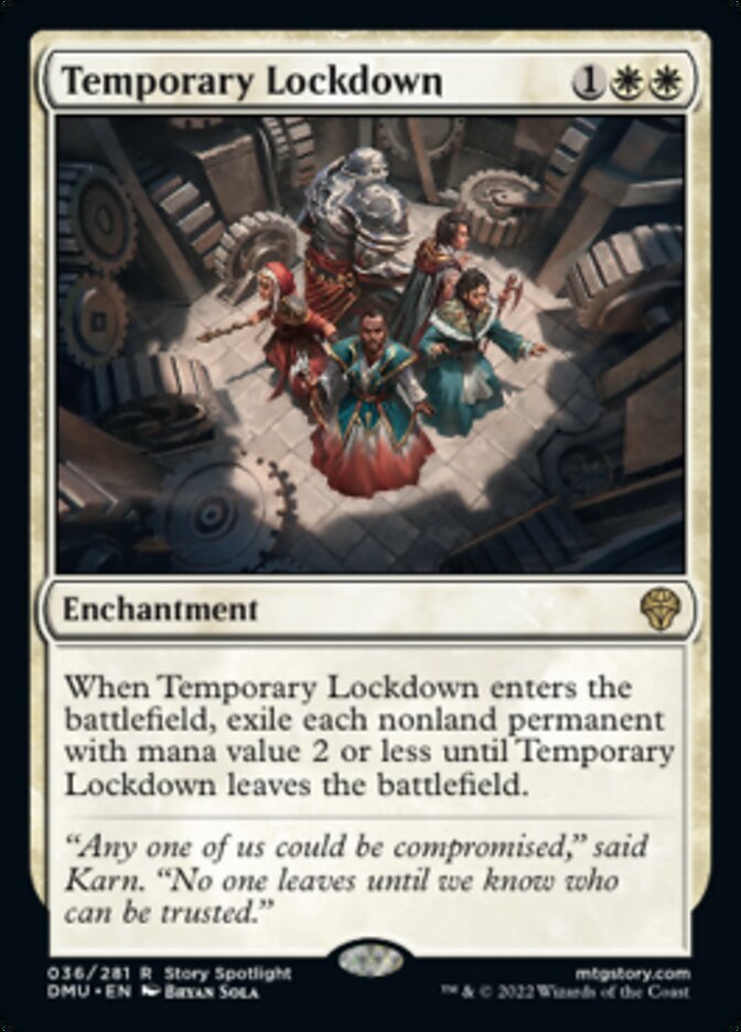 Temporary Lockdown [Dominaria United] Magic: The Gathering