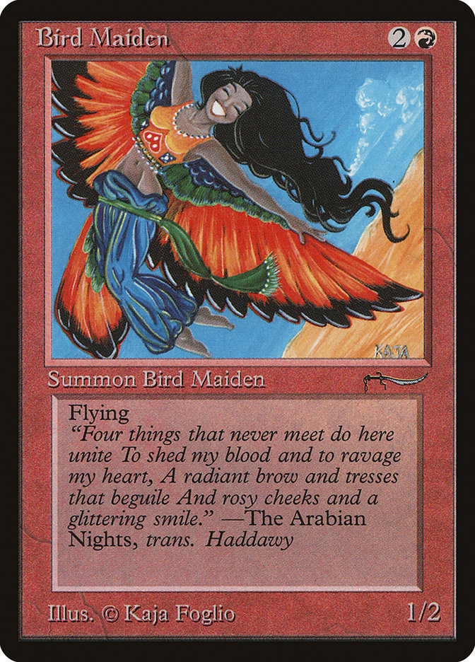 Bird Maiden (Light Mana Cost) [Arabian Nights] Magic: The Gathering