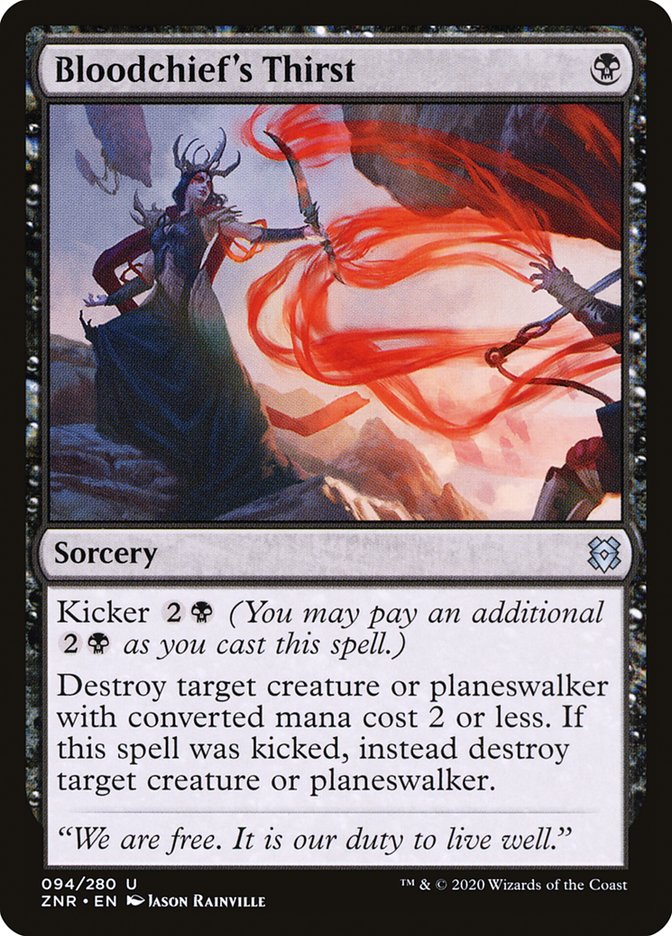 Bloodchief's Thirst [Zendikar Rising] Magic: The Gathering