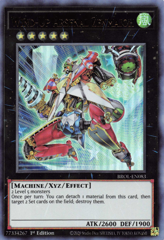Wind-Up Arsenal Zenmaioh [BROL-EN083] Ultra Rare Yu-Gi-Oh!