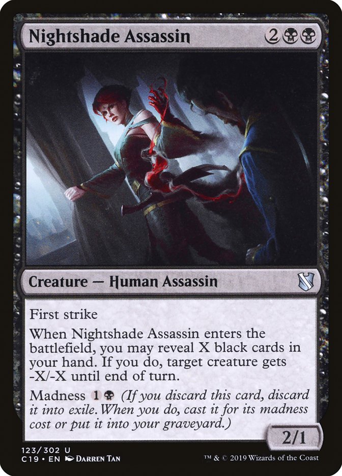 Nightshade Assassin [Commander 2019] Magic: The Gathering