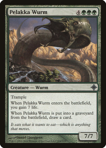 Pelakka Wurm [Rise of the Eldrazi] Magic: The Gathering