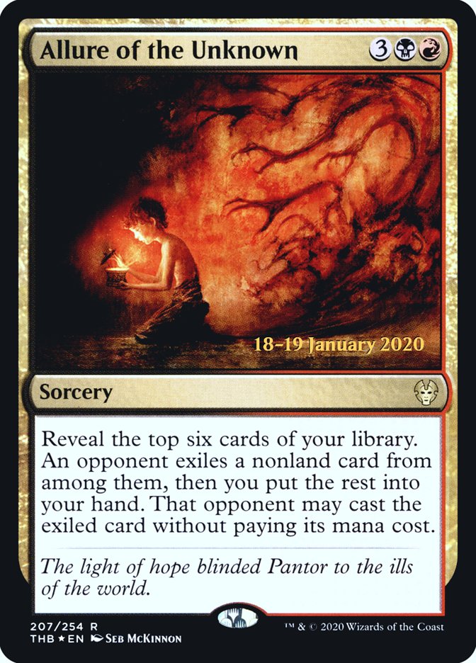 Allure of the Unknown [Theros Beyond Death Prerelease Promos] Magic: The Gathering