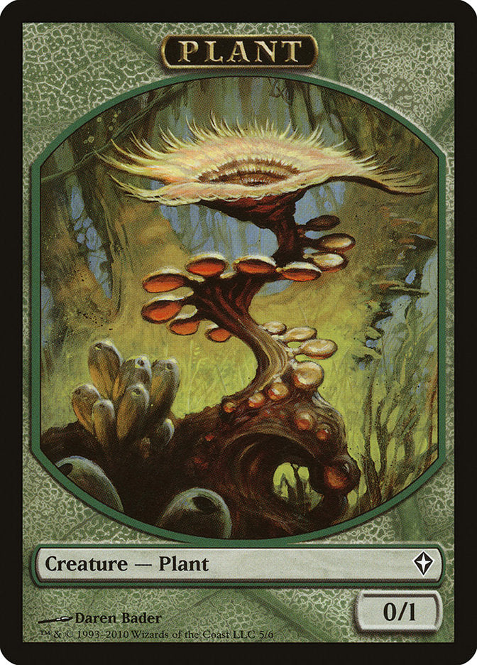 Plant Token [Worldwake Tokens] Magic: The Gathering