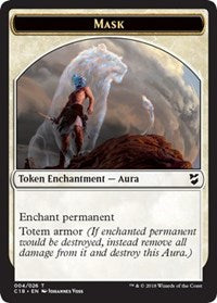 Mask // Soldier Double-Sided Token [Commander 2018 Tokens] Magic: The Gathering