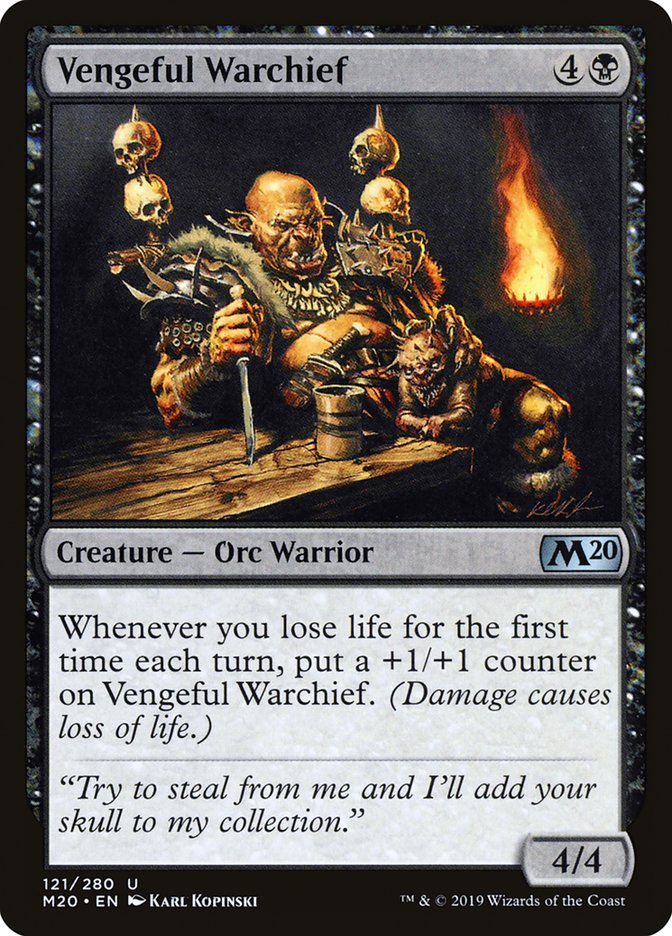 Vengeful Warchief [Core Set 2020] Magic: The Gathering