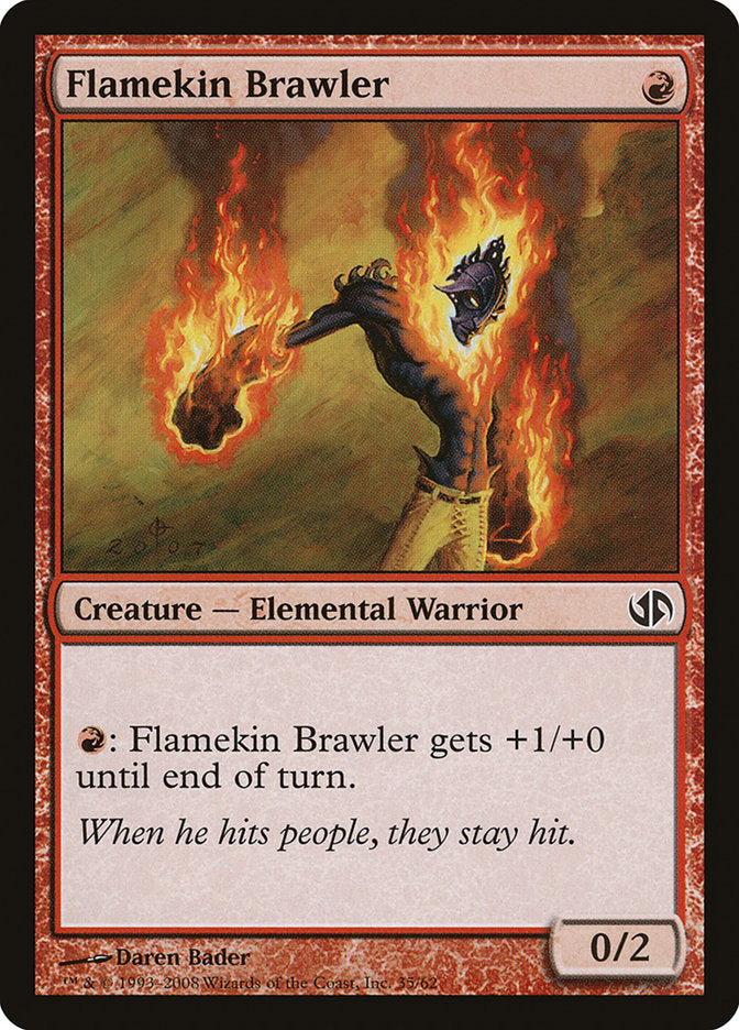 Flamekin Brawler [Duel Decks: Jace vs. Chandra] Magic: The Gathering
