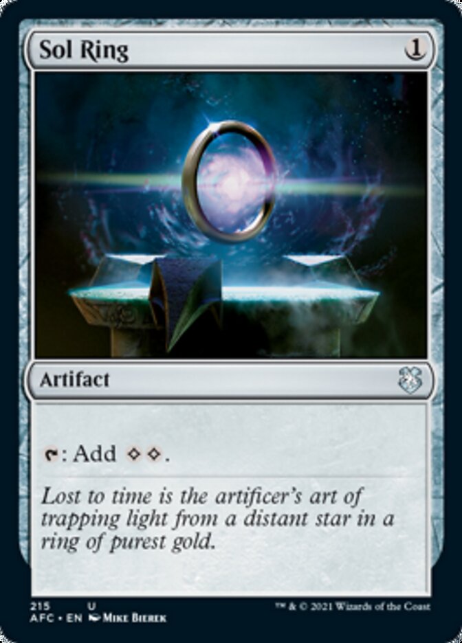 Sol Ring [Dungeons & Dragons: Adventures in the Forgotten Realms Commander] Magic: The Gathering
