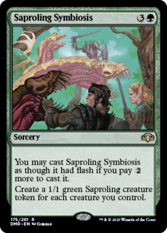 Saproling Symbiosis [Dominaria Remastered] Magic: The Gathering