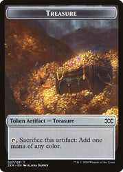 Angel // Treasure Double-Sided Token [Double Masters Tokens] Magic: The Gathering