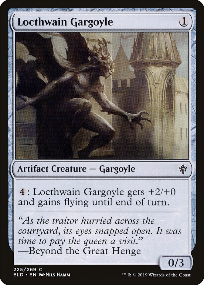 Locthwain Gargoyle [Throne of Eldraine] Magic: The Gathering