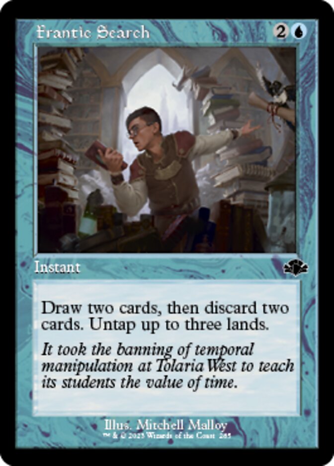 Frantic Search (Retro) [Dominaria Remastered] Magic: The Gathering
