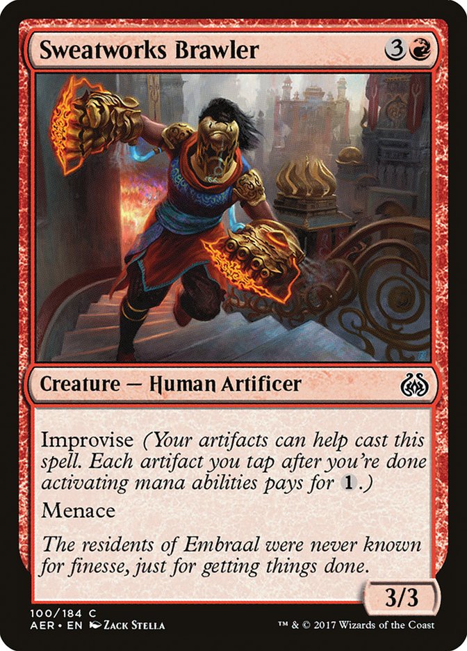 Sweatworks Brawler [Aether Revolt] Magic: The Gathering