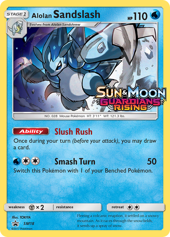 Alolan Sandslash (SM18) (Prerelease Promo) [Sun & Moon: Black Star Promos] Pokémon