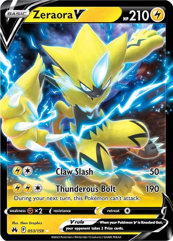 Zeraora V (053/159) [Sword & Shield: Crown Zenith] Pokémon