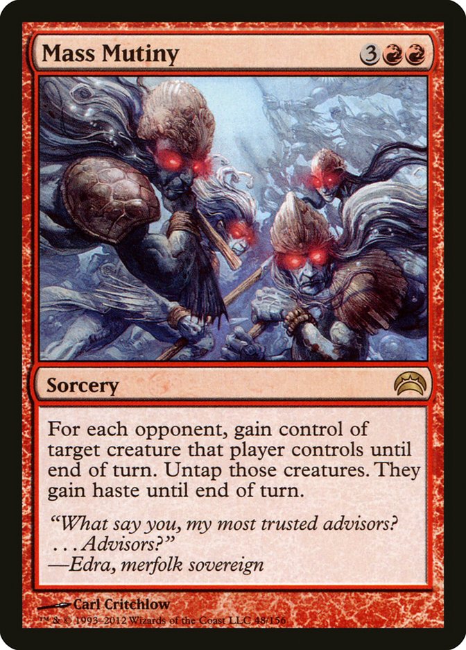 Mass Mutiny [Planechase 2012] Magic: The Gathering