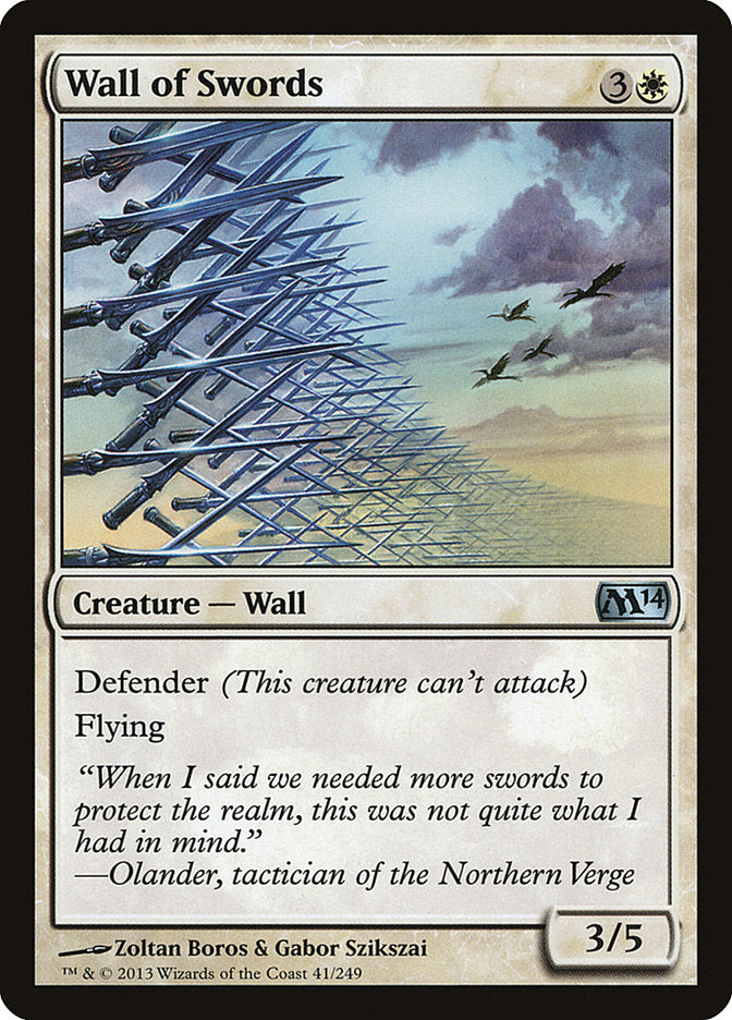 Wall of Swords [Magic 2014] Magic: The Gathering