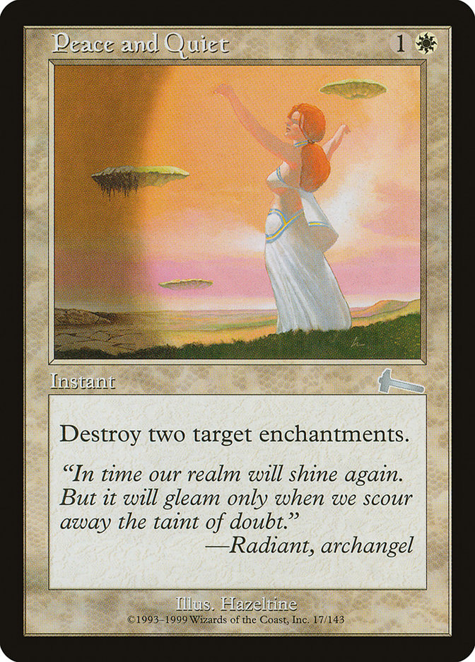 Peace and Quiet [Urza's Legacy] Magic: The Gathering