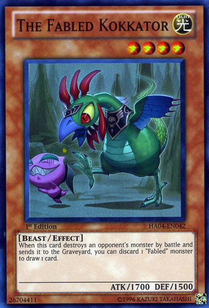 The Fabled Kokkator [HA04-EN042] Super Rare Yu-Gi-Oh!