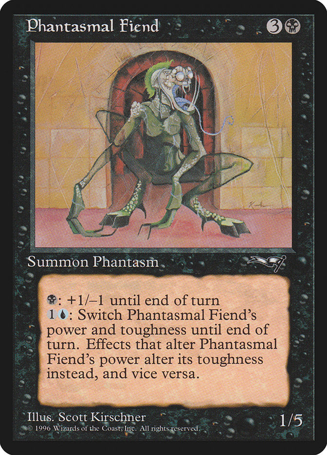 Phantasmal Fiend (Standing) [Alliances] Magic: The Gathering