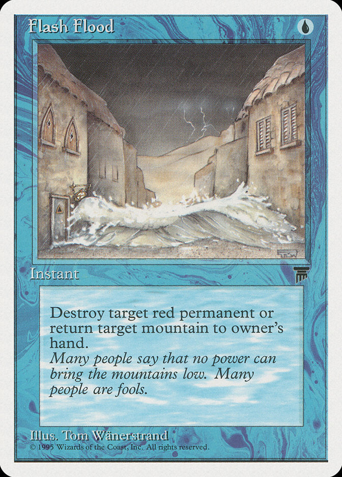 Flash Flood [Chronicles] Magic: The Gathering