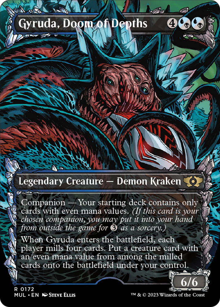 Gyruda, Doom of Depths (Halo Foil) [Multiverse Legends] Magic: The Gathering