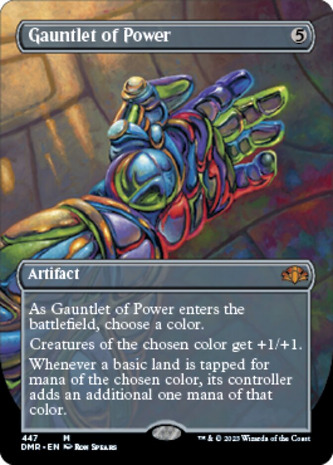 Gauntlet of Power (Borderless Alternate Art) [Dominaria Remastered] Magic: The Gathering
