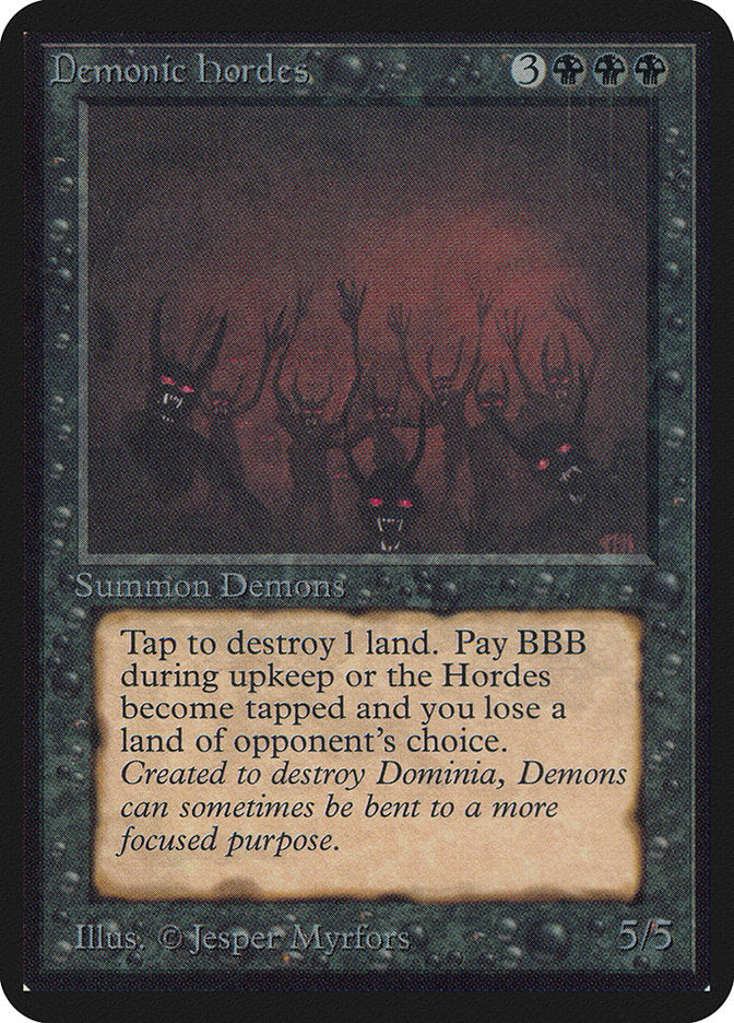 Demonic Hordes [Alpha Edition] Magic: The Gathering