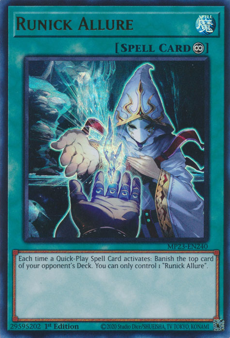 Runick Allure [MP23-EN240] Ultra Rare Yu-Gi-Oh!