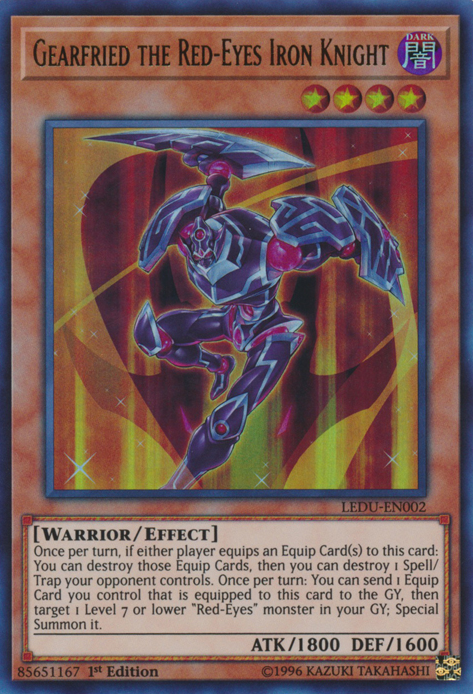 Gearfried the Red-Eyes Iron Knight [LEDU-EN002] Ultra Rare Yu-Gi-Oh!