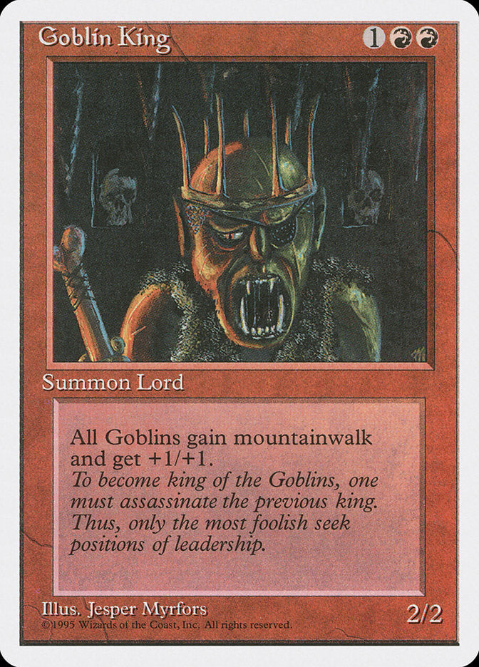 Goblin King [Fourth Edition] Magic: The Gathering