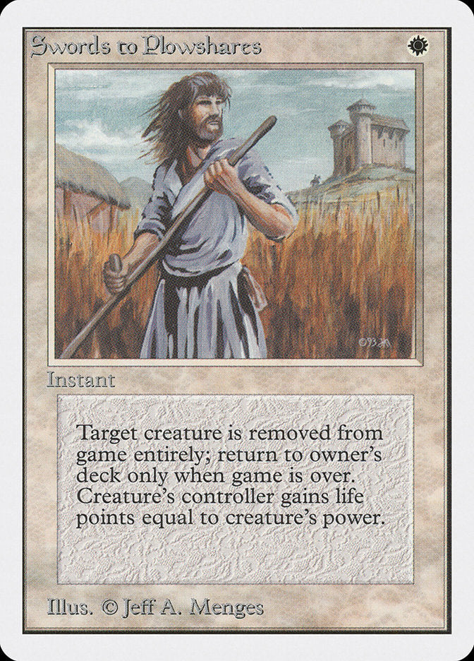 Swords to Plowshares [Unlimited Edition] Magic: The Gathering